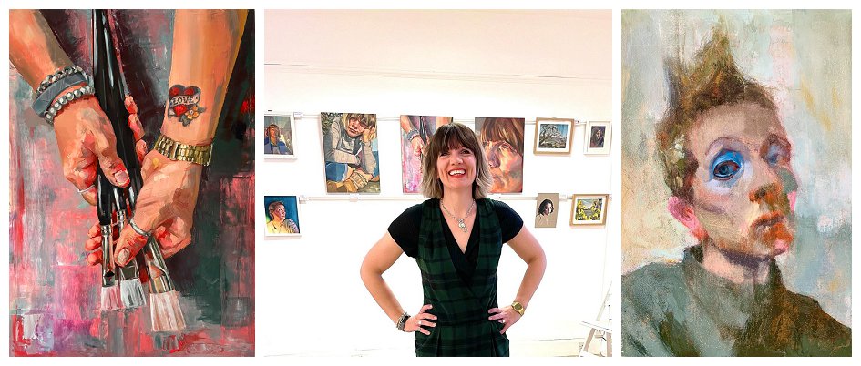 photos from Brighton Artist Sara Reeve's exhibition at The Grange Gallery in Rottingdean